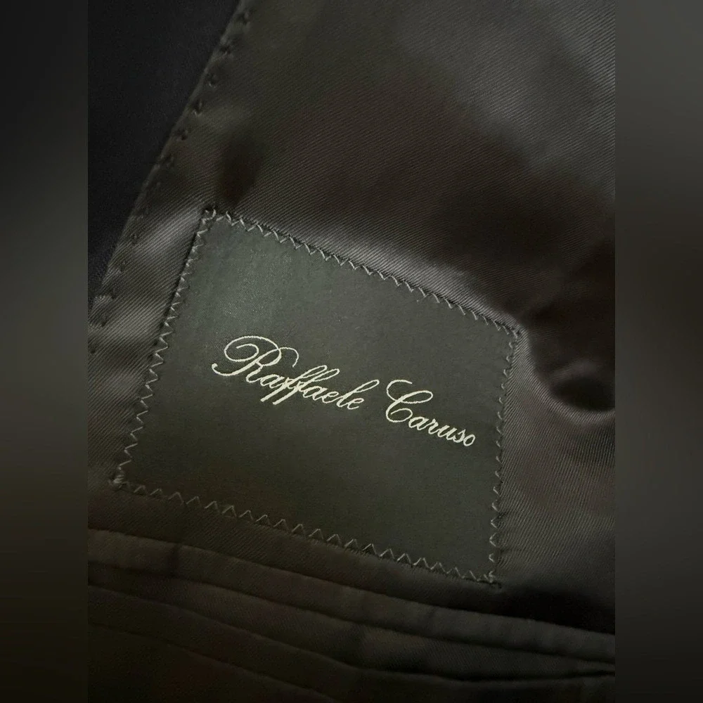 NWT Raffaele Caruso Wool Blazer Jacket IT‎ 50 / 40R Midnight Blue Italy $838